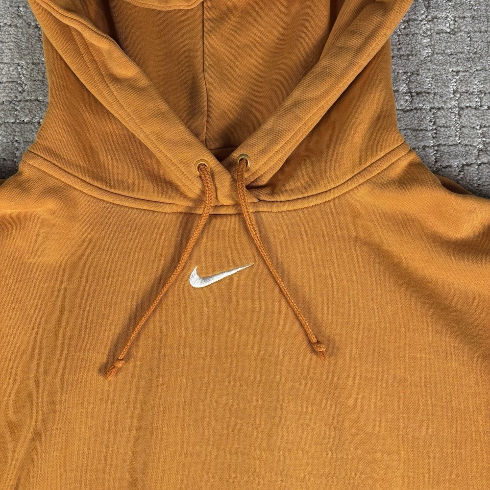 Nike Center Swoosh Hoodie Mens Size XL Mustard Yellow Rare Travis Scott Style - Picture 2 of 8